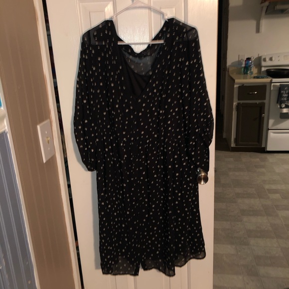 black heart print dress